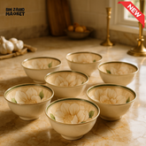 CLASSIC FLORAL CERAMIC BOWLS – 6 PIECES BOXED SET